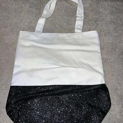 sublimation glitter tote bags