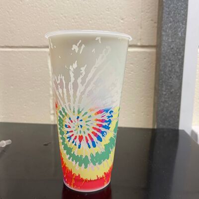 tye dye colour changing cup