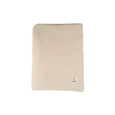 Cream Knit Blanket Creme