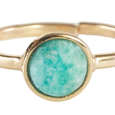 Amazonite Briolette Ring