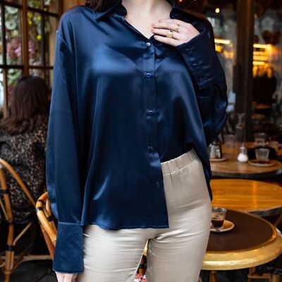 Lea Navy-Shirt