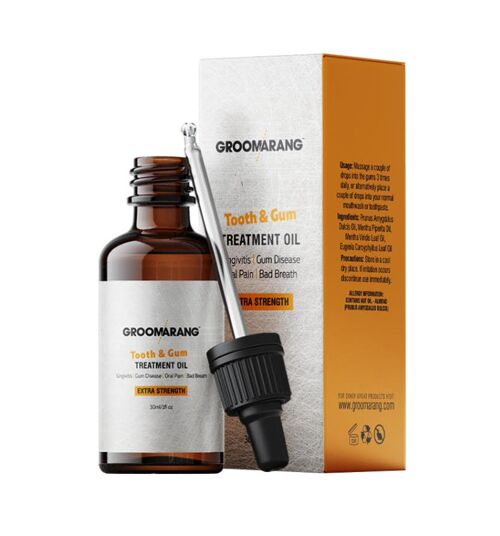 Groomarang Extra Strength Tooth & Gum Treatment Oil 30ml , 12