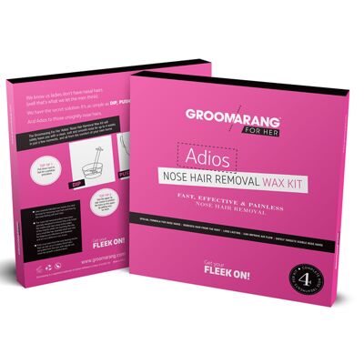 Groomarang For Her- Adios Nose Hair Removal Wax Kit For Her , 12