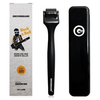 Groomarang 'Rock n Roll' Barbe et Rouleau de Croissance des Cheveux - 0.5mm, 12 1