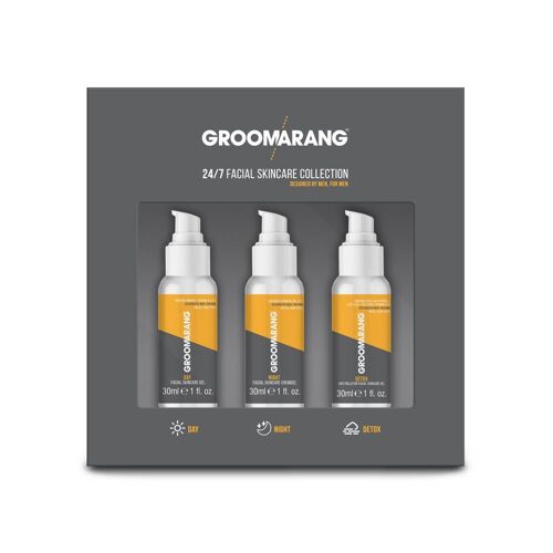 Groomarang 24/7 Facial Skincare Gift Set , 12