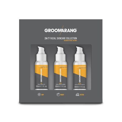 Set regalo per la cura della pelle del viso Groomarang 24 ore su 24, 7 giorni su 7, 12