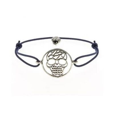 Galegua cord bracelet with marine skull