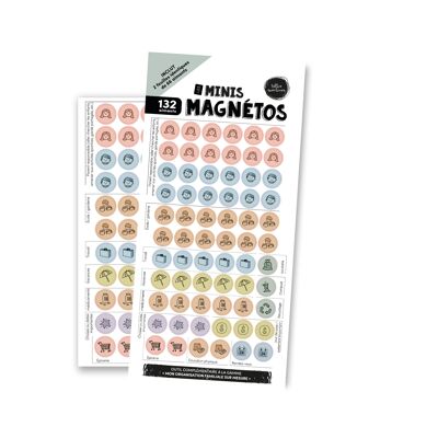Les Mini Magnétos - 132 aimants - LES BELLES COMBINES