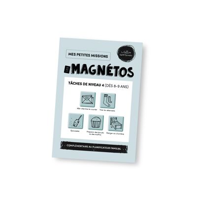 Magnetos - Mis pequeñas misiones: tareas de nivel 4 (8-9 años) - LES BELLES COMBINES