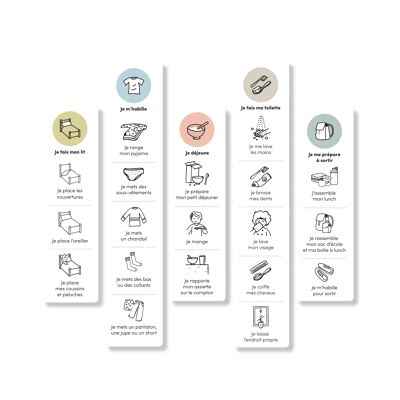 Repositionable stickers - My Little Sequences - My morning routine - LES BELLES COMBINES