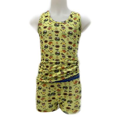 Underwear set overall print Forrest Fel boys