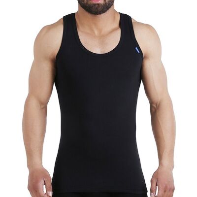 Herren Tank-Top/Hemd/Unterhemd schwarz