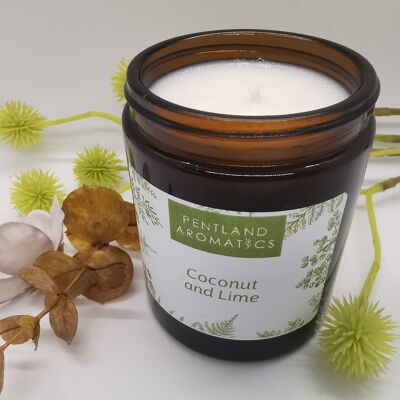 Handmade Soy Wax Candle - Coconut and Lime