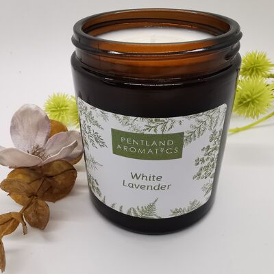 Handmade Soy Wax Candle - White Lavender