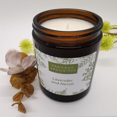 Handmade Soy Wax Candle - Lavender and Neroli