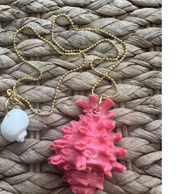 Conch Pendant 1 Short Pink