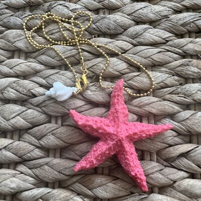 Starfish Pendant 1 Pink