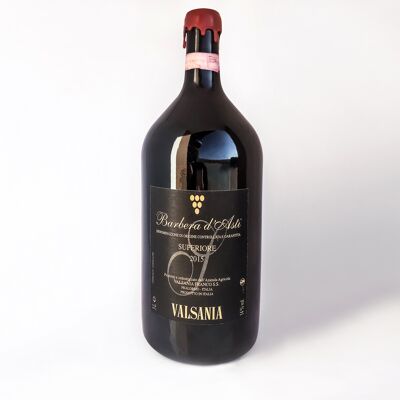 BARBERA D'ASTI SUPERIORE DOCG 3L, Dry red wine.   Aged for at least 18 months in oak barrels. Aroma of wild berries, pleasant on the palate with its full grape flavour
