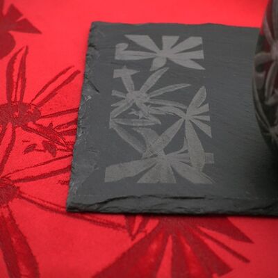 PLACEMATS Engraved Velvet MUSCAT LUPINES IN THE DEW