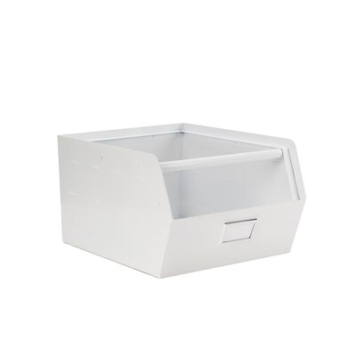 Orginal, metal storagebox, white