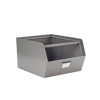 Orginal, metal storage box, silver
