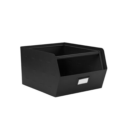 Orginal, metal storage box, black