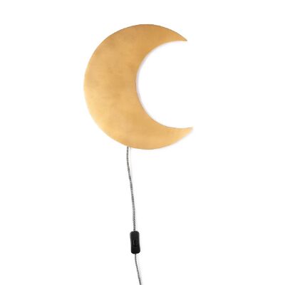 Barbo, wall lamp moon gold