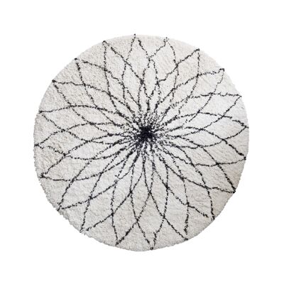 Flower power, carpet, Ø110 cm