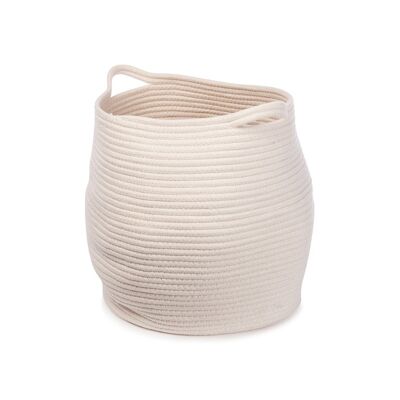 Kwando, basket, white, 38x34cm