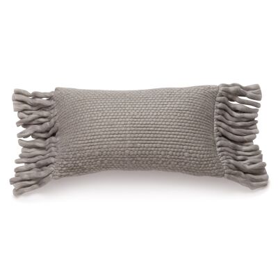 Bo, cushion, grey, 30x50cm