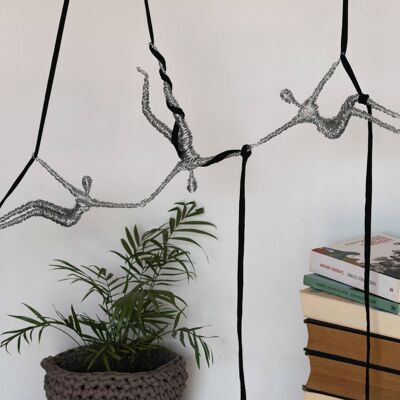 3 Women Figure Wire Sculptures