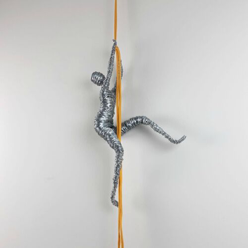 Climbing Woman Figure Steel cord