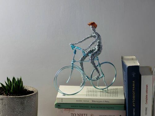 Cycling, Bicycle Racer Wire Sculpture