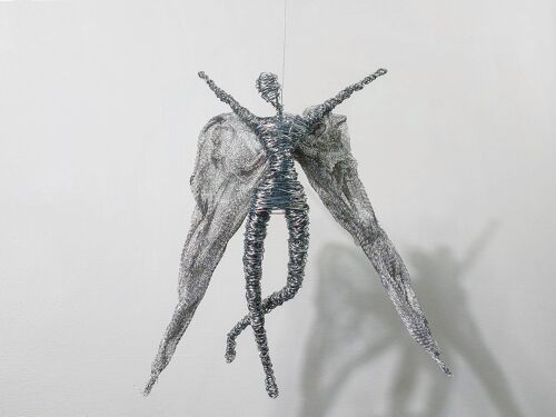 Dancing Angel Sculpture, Guardian Angel, Modern Living Decor