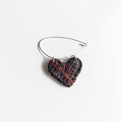 Handmade Contemporary Heart Brooch