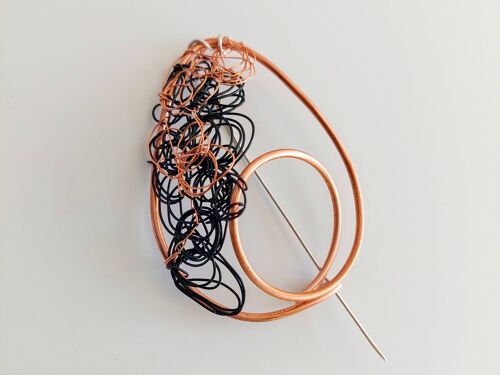 Handmade Pure Abstract Artistry Swirling Copper Wire
