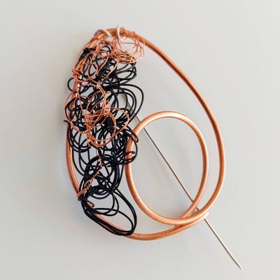 Handmade Pure Abstract Artistry Swirling Copper Wire