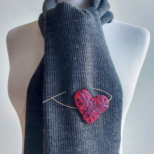 Large Heart Brooch