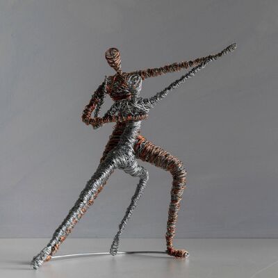Tango Dancers Wire Sculpture, Dancing Couple Figures