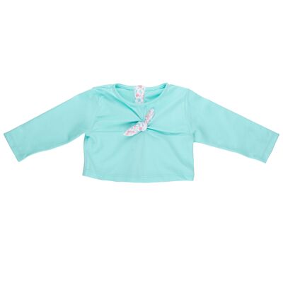 T-shirt con protezione UV riciclata Liberty, menta