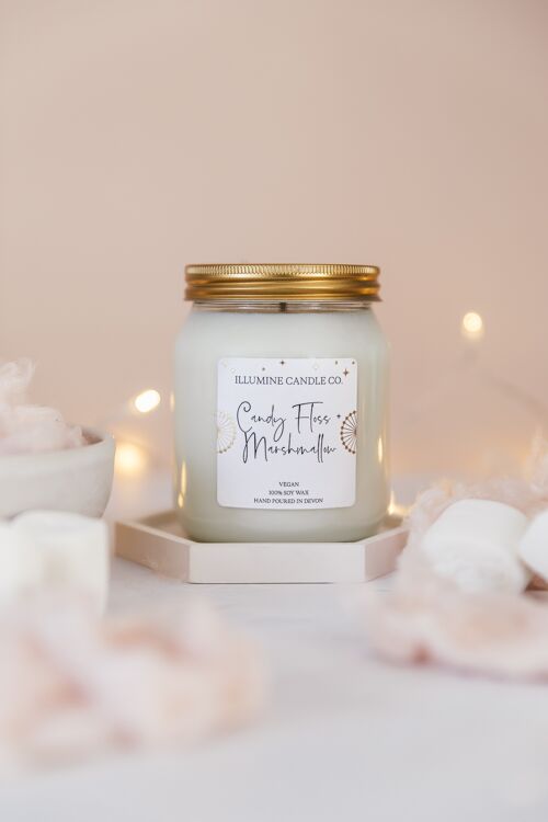 Candy Floss & Marshmallow Soy Wax Candle