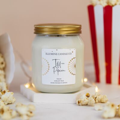 Toffee Popcorn Soy Wax Candle