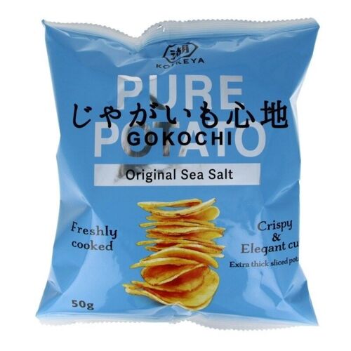 Chips japonaises épaisses GOKOCHI aux 2 sels de mer 50g