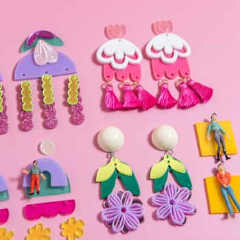 Kit de fabrication de boucles d'oreilles Blooming DIY 2