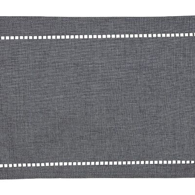 Platzset aus Textil 70% Leinen, 30% Polyester Grau (B/H) 45x30cm