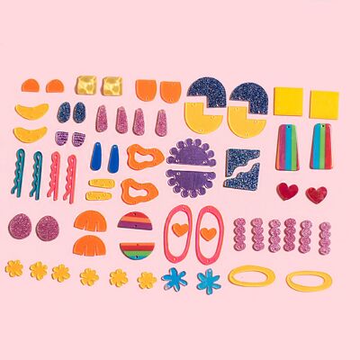 Kit de fabrication de boucles d'oreilles Neon Lights DIY