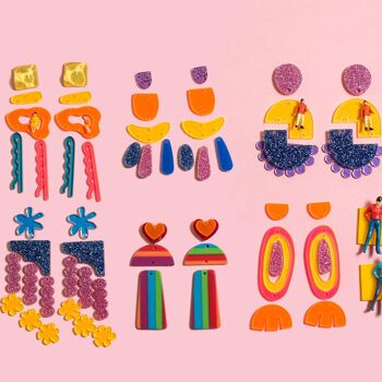 Kit de fabrication de boucles d'oreilles Neon Lights DIY 2