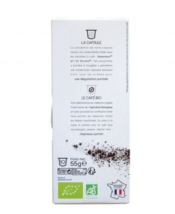 Café bio & équitable "Un Moment de Bonheur", PÉROU - Dosettes compatibles Nespresso® 2