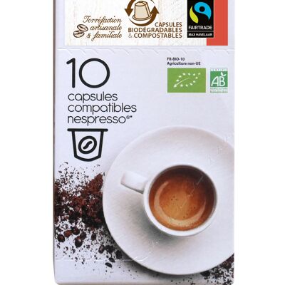 Café bio & équitable "Un Moment d'Évasion", MEXIQUE - Dosettes compatibles Nespresso®