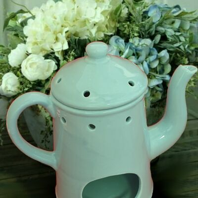 Diffuser for solid perfume-coffee pot in glazed ceramic